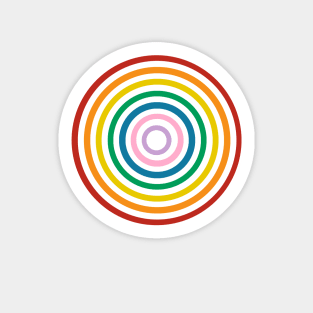 Rainbow Target Sticker